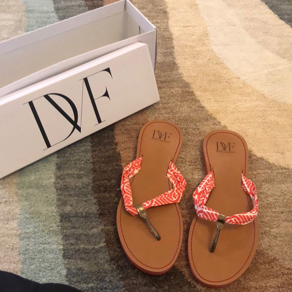 DVF thong clothe sandal